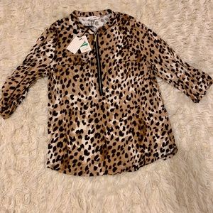 Calvin Klein Leopard Blouse